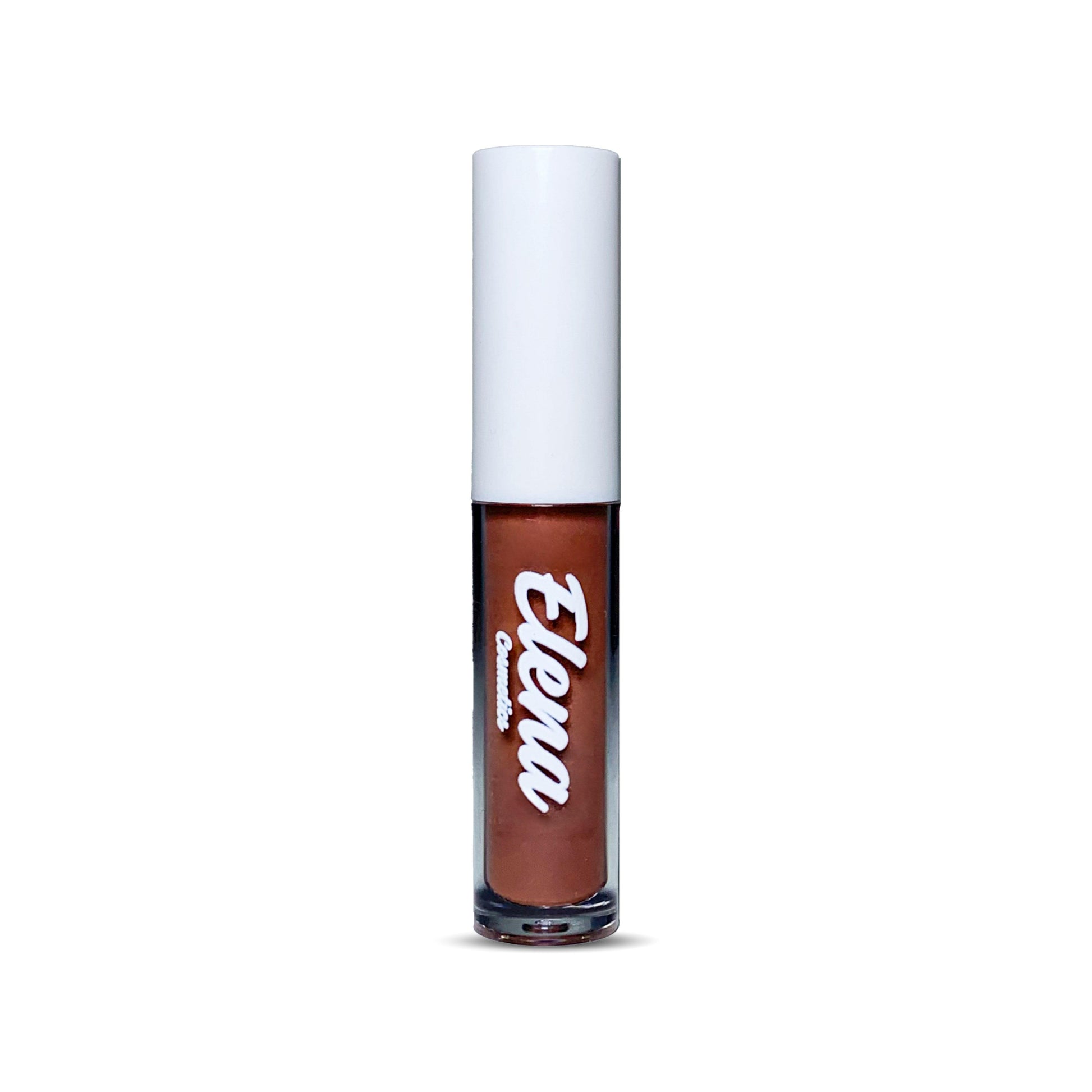 Brunette Lip Gloss Brush Tube - Natural Gloss by Elena Cosmetics