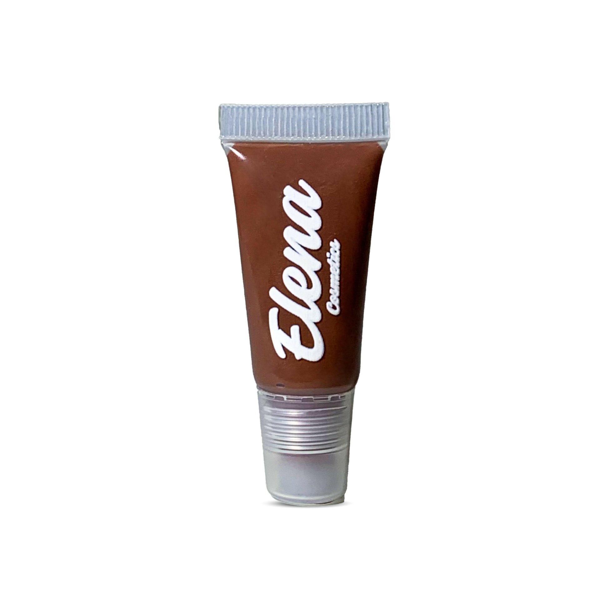 Brunette Lip Gloss Squeeze Tube - Glossy & Smooth by Elena Cosmetics