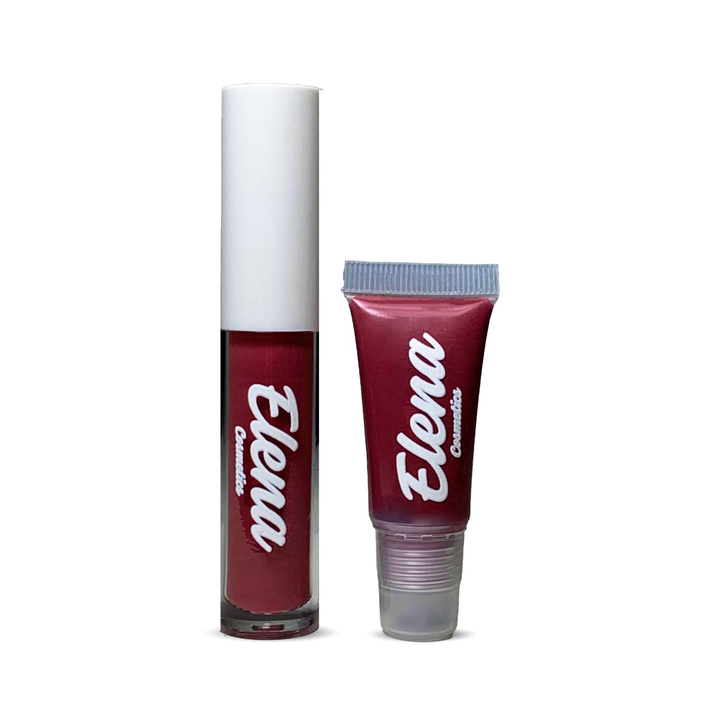 Elegant Lip Gloss - Brush & Squeeze Tube by Elena Cosmetics