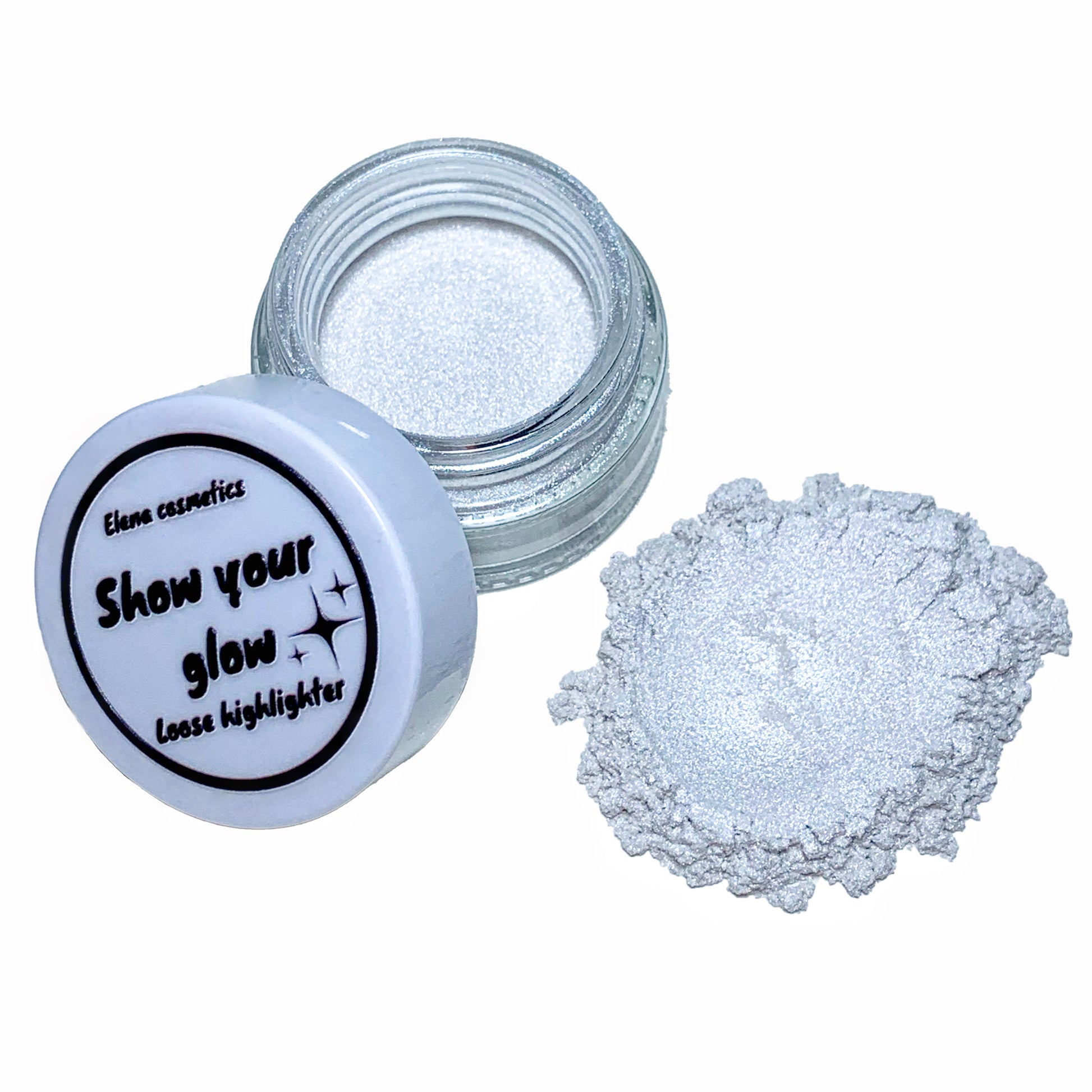 Silver Highlighter - Sparkling & Radiant by Elena Cosmetics