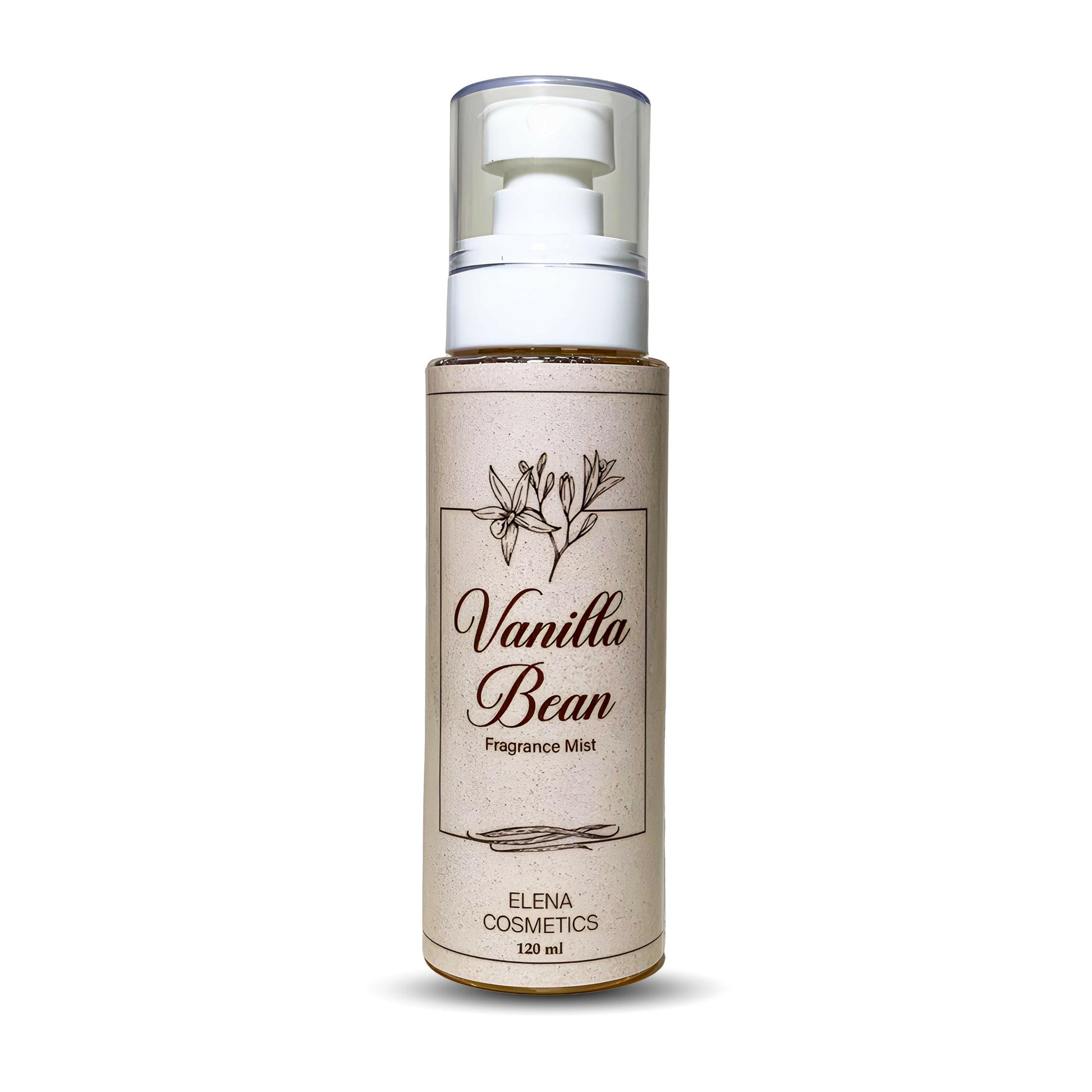 Vanilla Bean Body Mist 120ml - Warm & Comforting by Elena Cosmetics